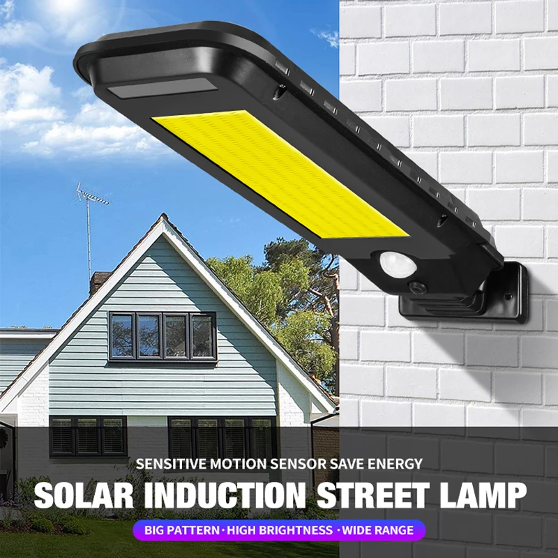 

Solar Light Outdoors Street Lamp Waterproof Human Induction Wall Light Solar Powered Sunlight Solar Lamp for Garden Decoration