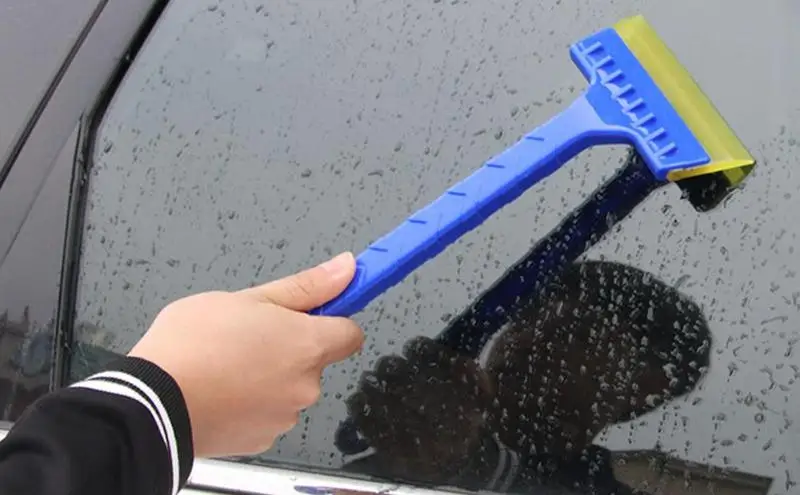 Raspador de nieve para parabrisas, herramienta de raspado de limpieza de nieve para ventana de invierno automotriz, accesorio de limpieza de hielo para coches y SUV