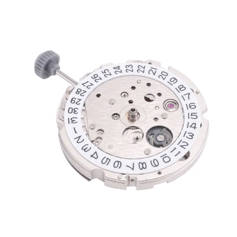 A21Q -New High Quality Japan 21 Jewels MIYOTA 8215 Watch Movement Black Date Wheel Stainless Steel
