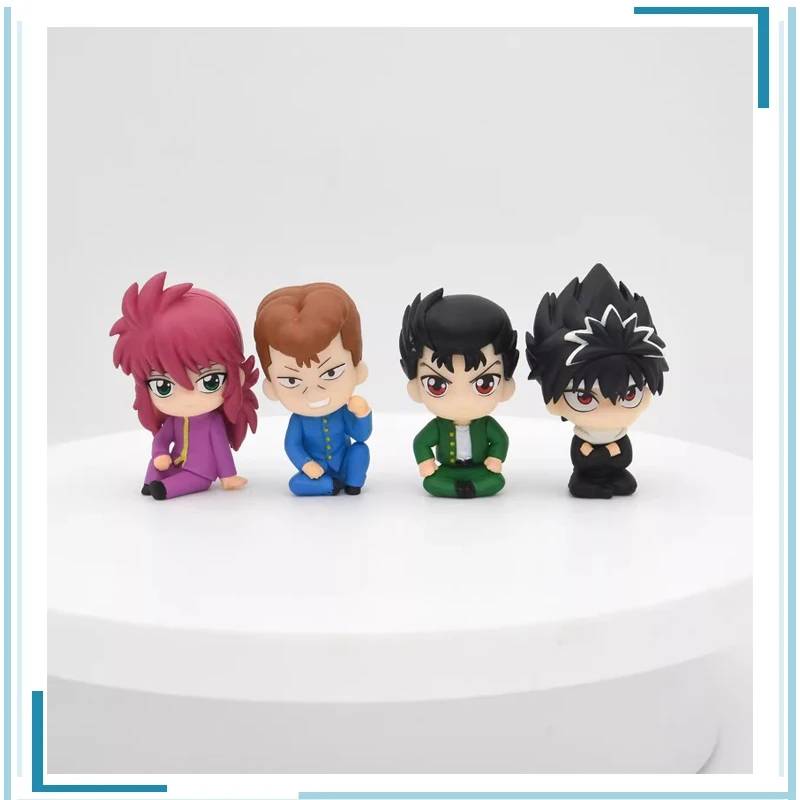 

BANDAI YuYu Hakusho Yuusuke Urameshi Kurama Hiei Sitting Posture Keepsake Childhood Memories Amusement Figure Model Toys