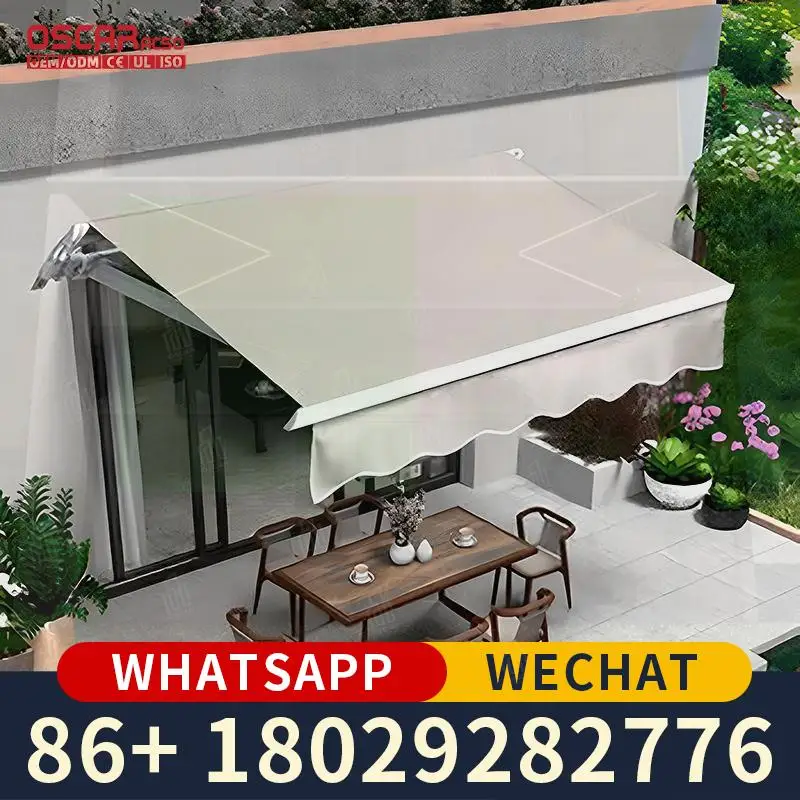 

Motorized Aluminum Waterproof Outdoor Patio Garden Camping Sunshade Shelter Retractable Awning