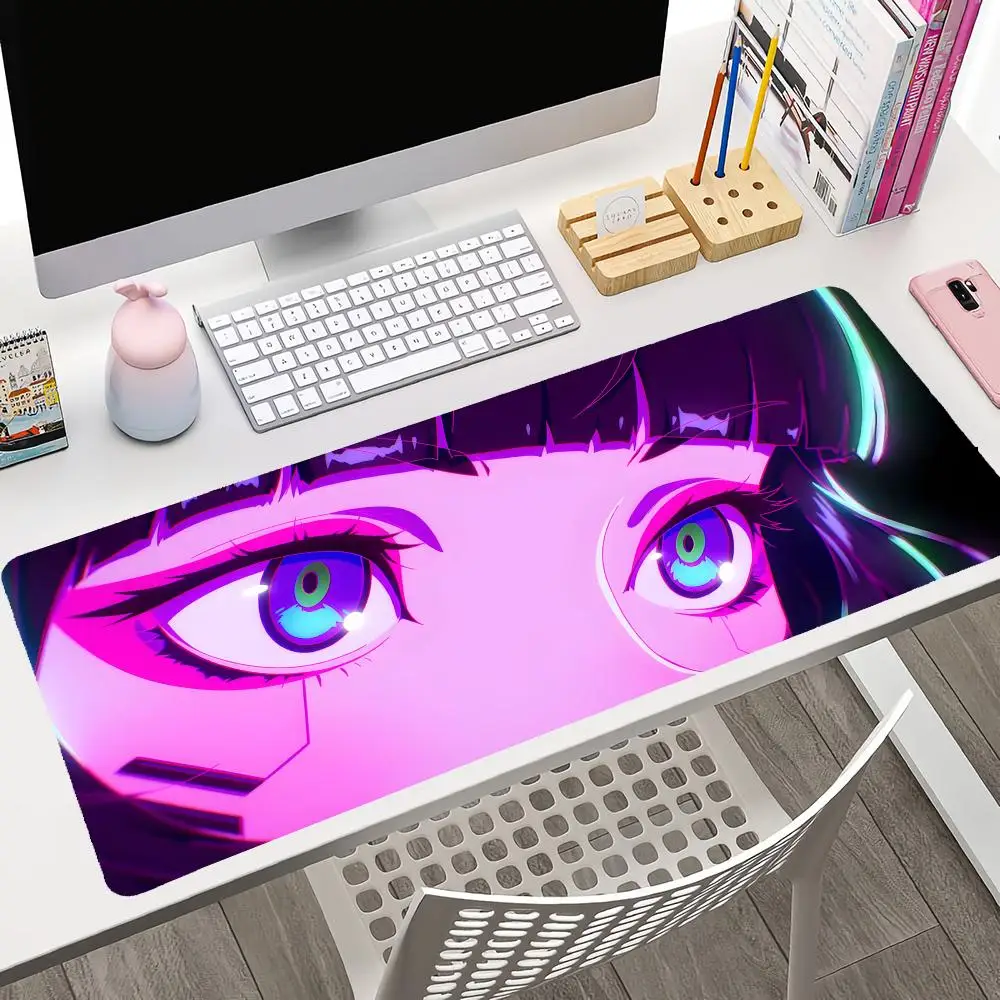 Anime C-cyberpunk Mousepad Large Gaming Mouse Pad LockEdge Thickened Computer Keyboard Table Desk Mat