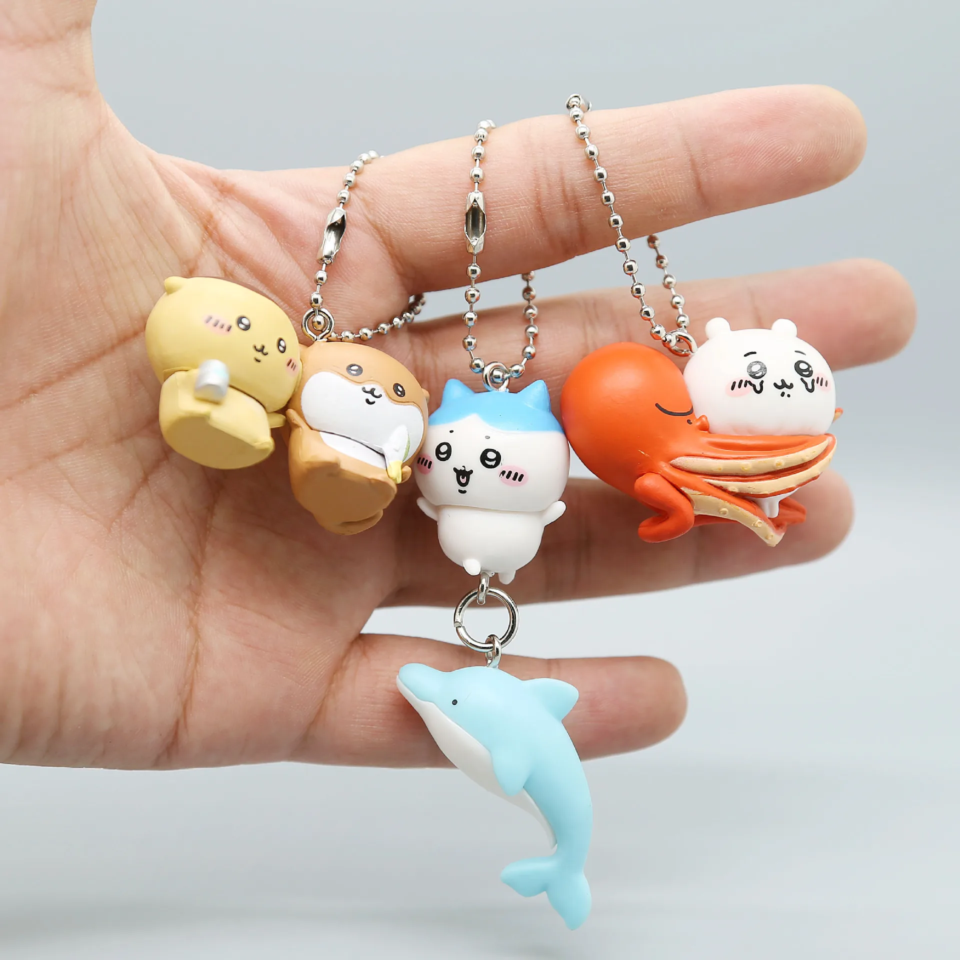 Chiikawa Ocean Series Brelok Ozdoba do Torby Zawieszka na Zamek Prezent Usagi Hachiwear Chii Zoo Aquarium Model Ornament Uroczy