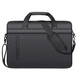 PU Bolsa de Ombro de Couro para Homens, Maleta Empresarial, Messenger Bags, Bolsa de Escritório, 14 