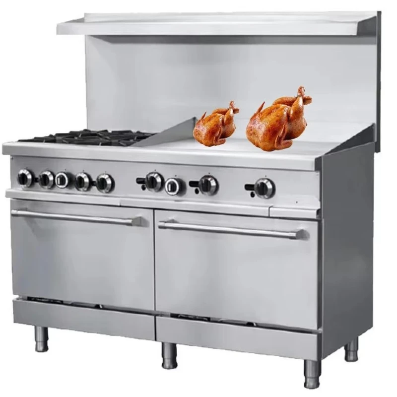 Stainless steel appliance with grill oven commercial restaurant cooking