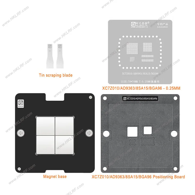 4в1 XC7Z010 AD9363 8SA15 BGA225 BGA96 BGA24 Наборы трафаретов
