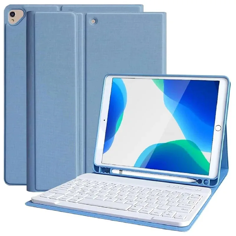 For iPad 5th 6th Generation 9.7 Inch Case with Wireless Keyboard,Detachable Keyboard+Tablet Cover iPad air 1 2 9.7 pro 9.7 Funda