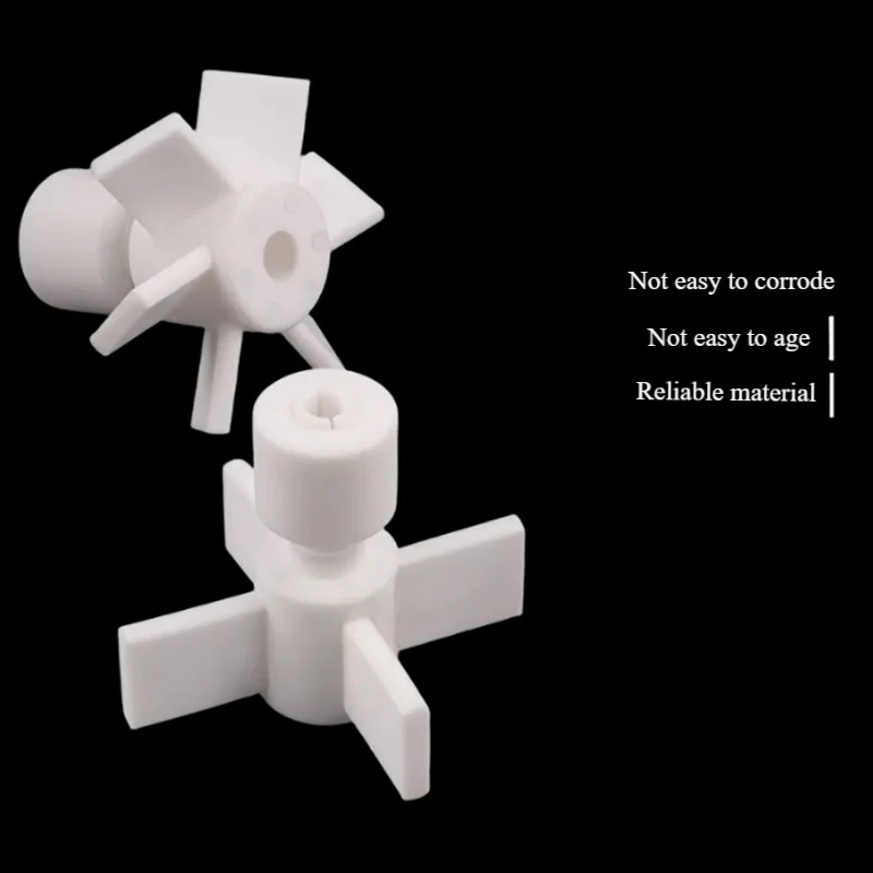 PTFE three-impeller four-impeller mixing paddle head with high temperature resistance double-layer mixing paddle