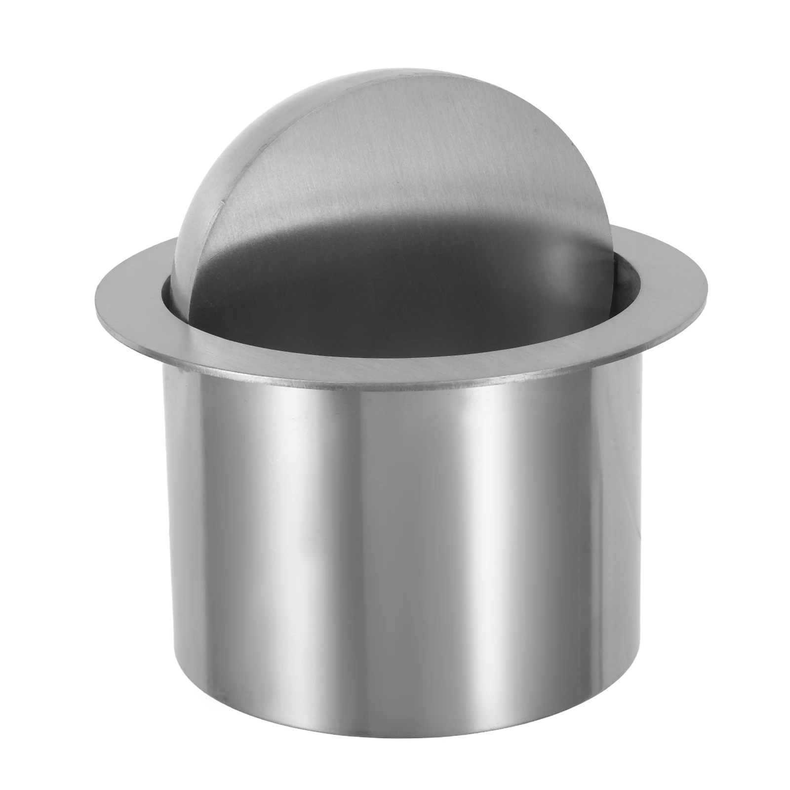 

Countertop Embedded Trash Lid Stainless Steel Built-in Recessed Garbage Bin Cover 13Cm Flip Lid Kitchen Bathroom Waste Cover