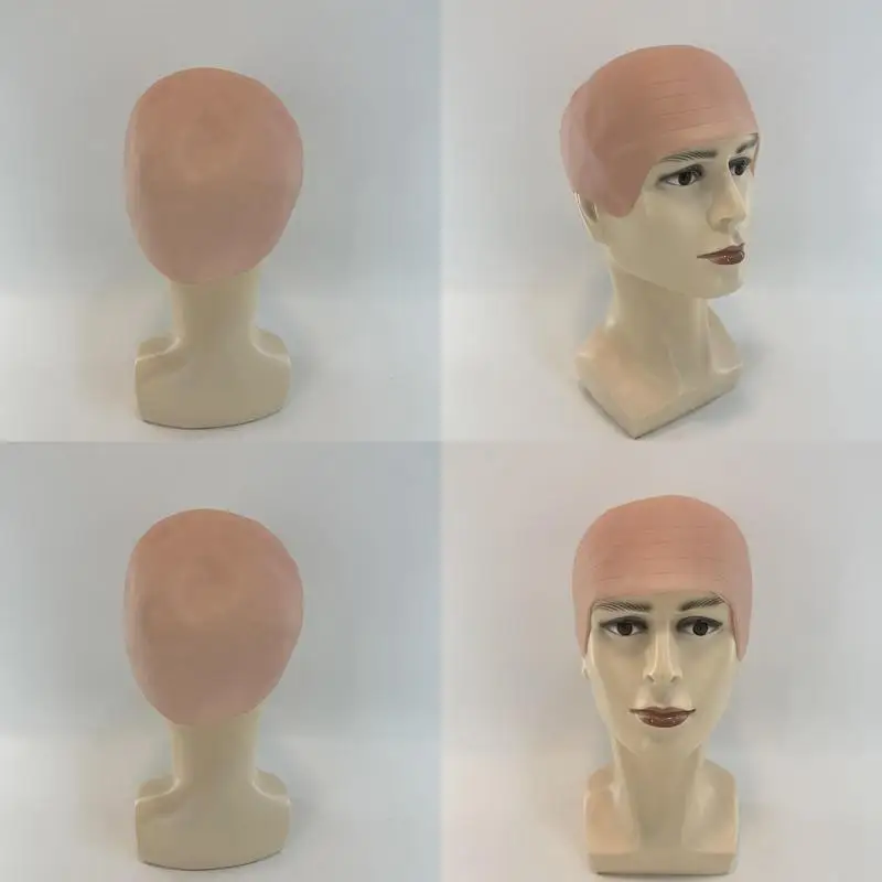 Bald Head Wig Bald Hat para crianças e adultos, Halloween Makeup Props