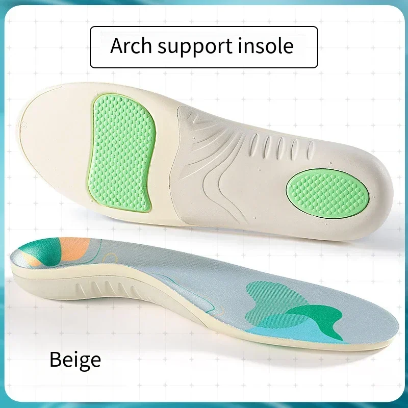 Arch Support Insoles Flat Foot Orthopedic Shoe Inserts Shock Absorbing Sports Shoes Pads Foot Pain Relief for Plantar Fasciitis