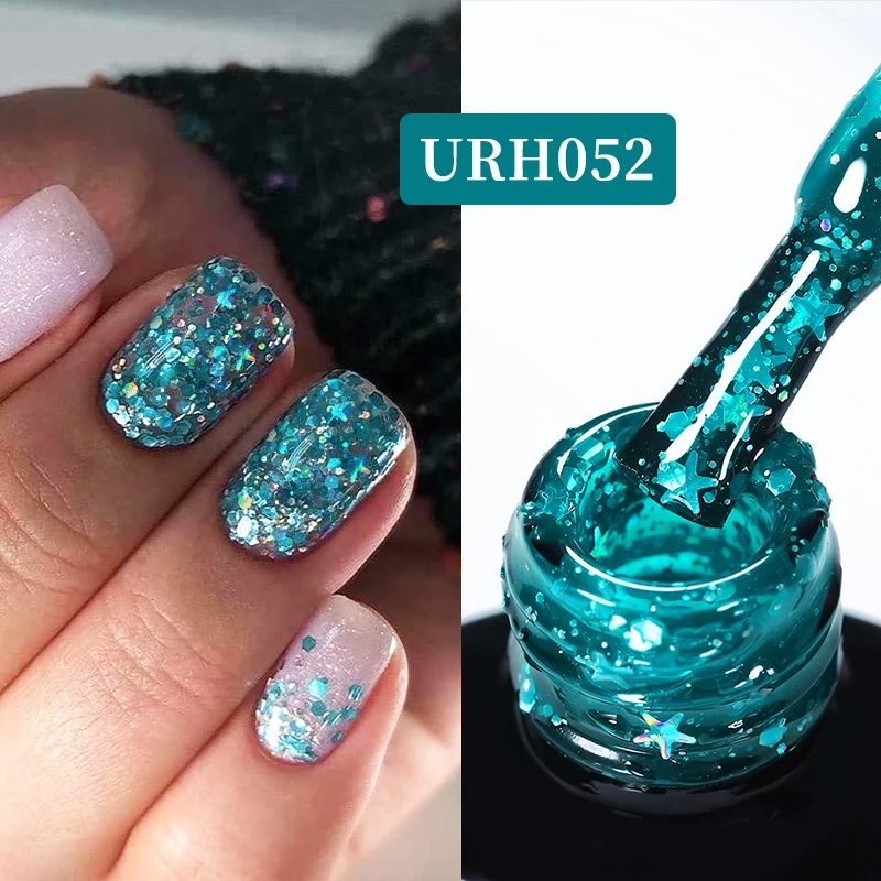 UR SUGAR 7ml Gel Nail Polish 140 Colors Soak Off UV LED Gel Semi Permanent Glitter Varnish Nail Art Salon Base Top Coat Gel