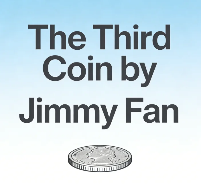 The Third Coin by Jimmy Fan – Rainbow Coin 3 Fly Close Up Coin Magic Trick Gimmick Props