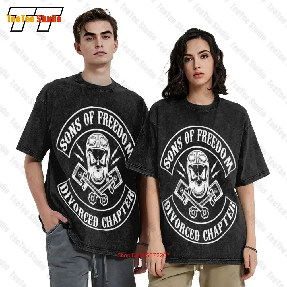Sons Of Freedom Divorced Chapter Motorcycle Club Vintage Oversized T-Shirt ZOVY