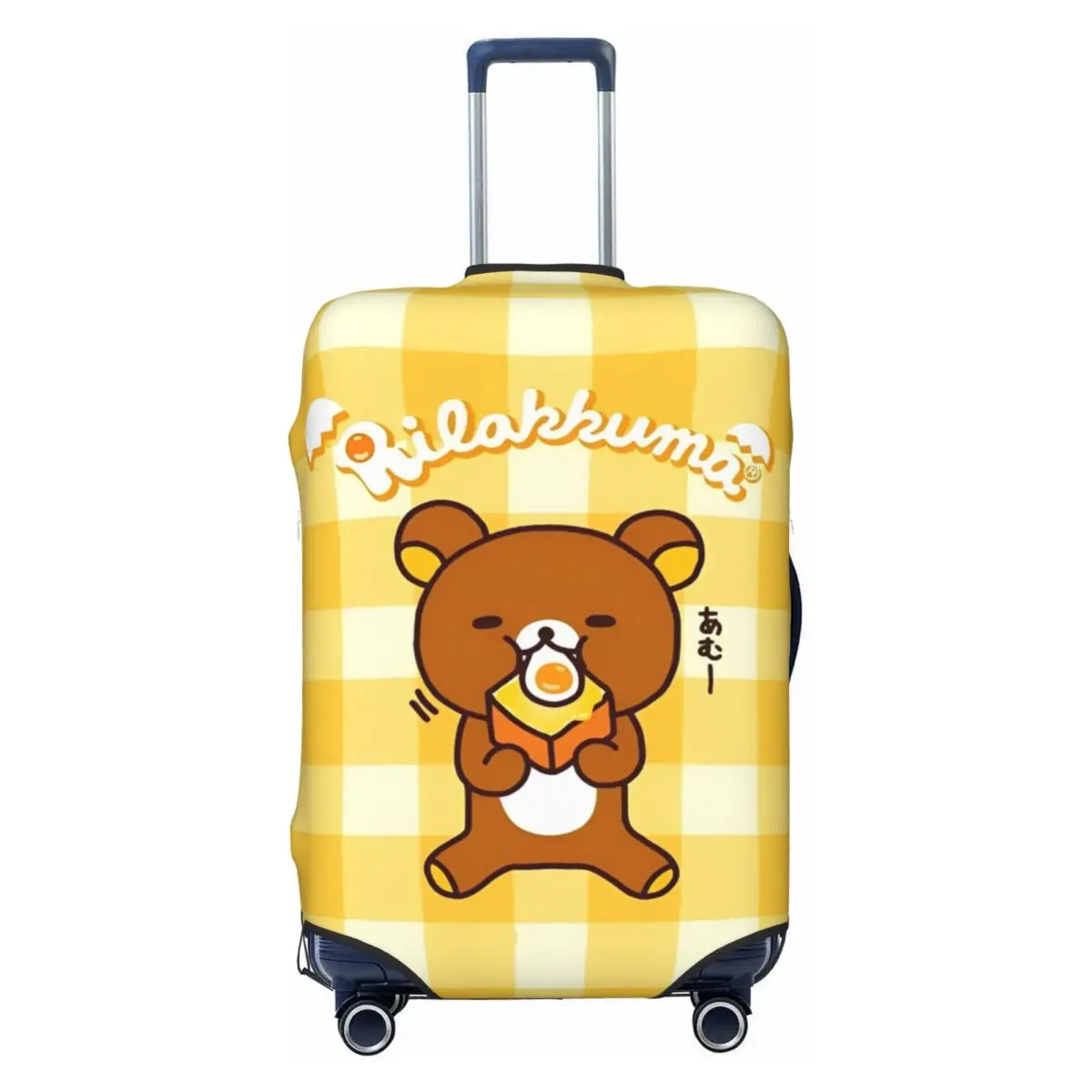

Kawaii Japanese Rilakkuma Suitcase Cover Bear Animal Cruise Trip Protector Flight Practical Luggage Supplies
