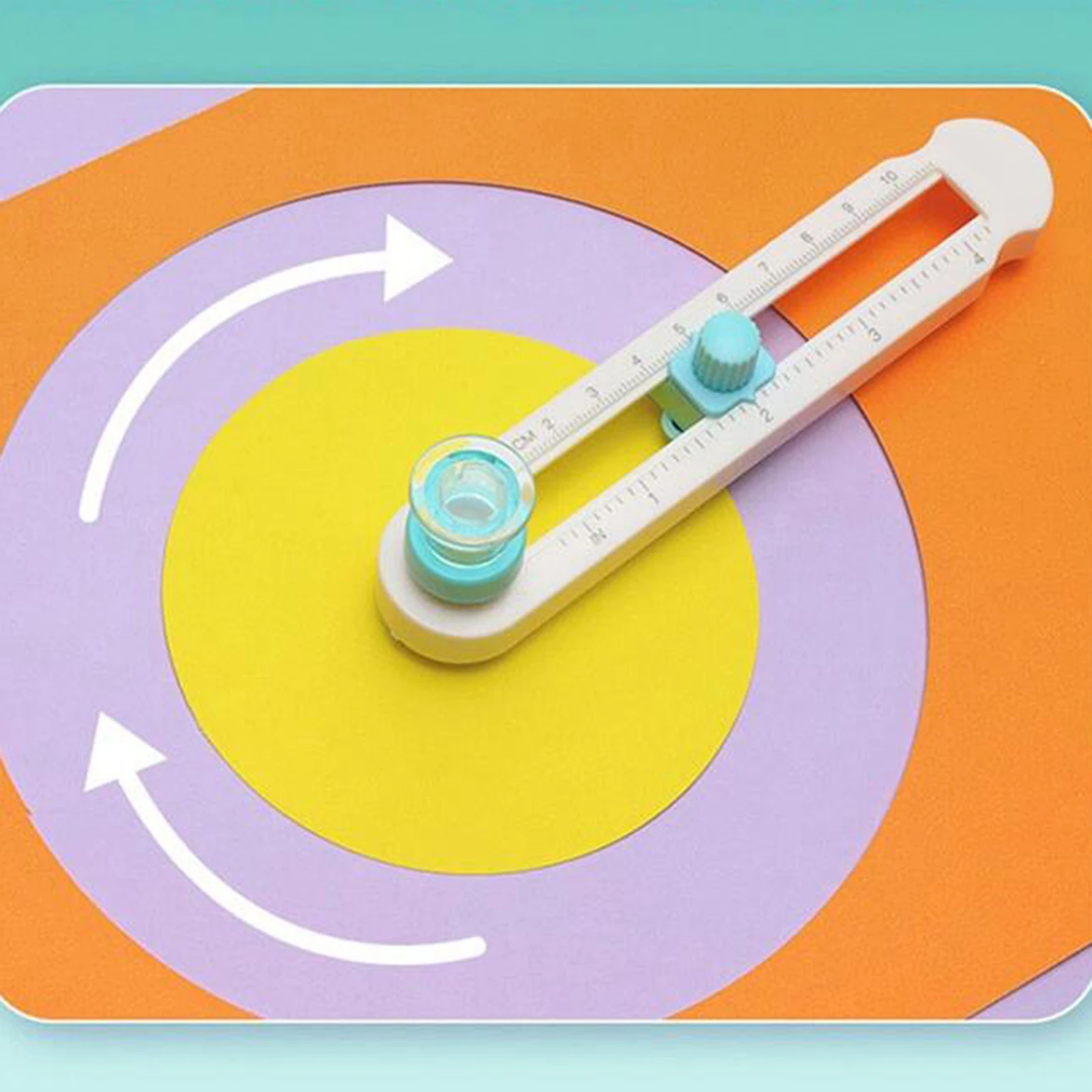 Circular Paper Cutter Rotary Circle Cutter Multi Functional Adjustable Circle Cutting Tool Circle Paper Trimmer for DIY Craft