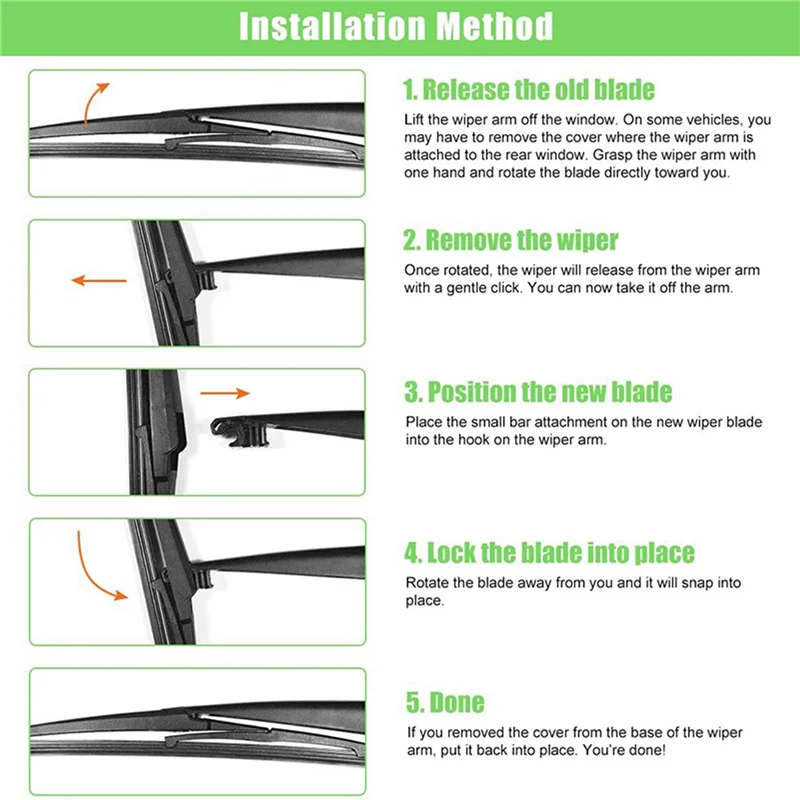 

A96E-3X Rear Windshield Wiper Blade For Lexus CT200H 2011-2017 For Toyota Prius C 2012-2019 - 200Mm 8 Inch