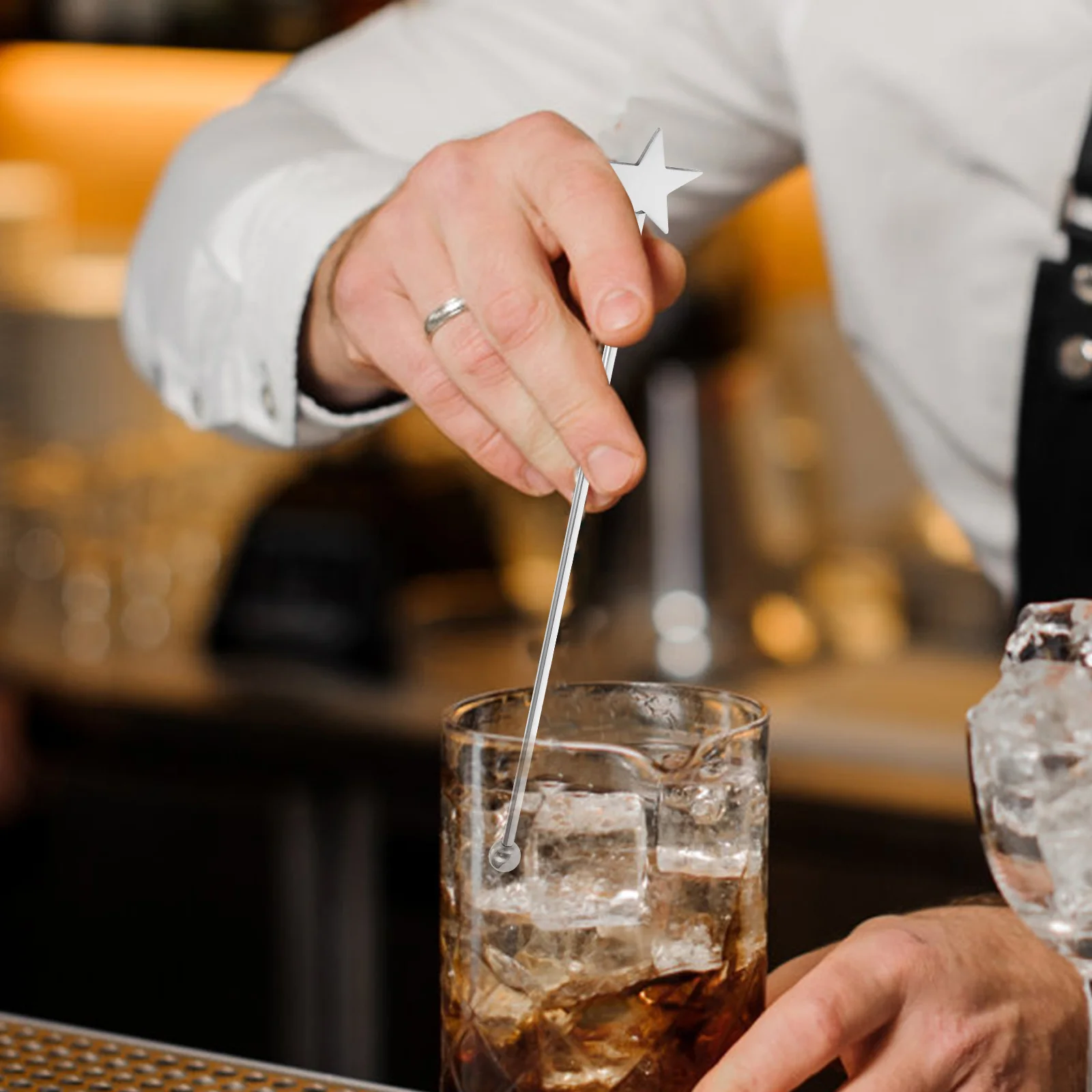 

5 шт. мешалки из нержавеющей стали, многоразовые стержни для смешивания кофе, коктейлей для бара, вечеринки, кухни, бара, инструменты, палочки для купания