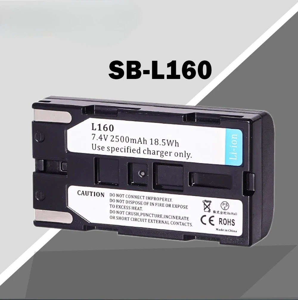 SB-L160 for Camera Battery 2500mAH SB-L320 SB-L480 Rechargeable Battery for Samsung SC-L520 L530 SC-L550 SB-L110A 110A VP-L500