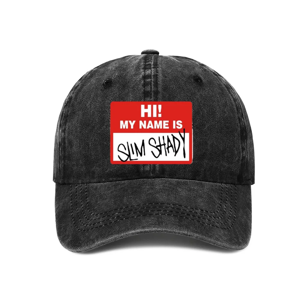 Hot Sale Unisex Fashion Cap Classic My name is Slim Shady Baseball Caps For Men & Women High Quality Golf Sports Hat