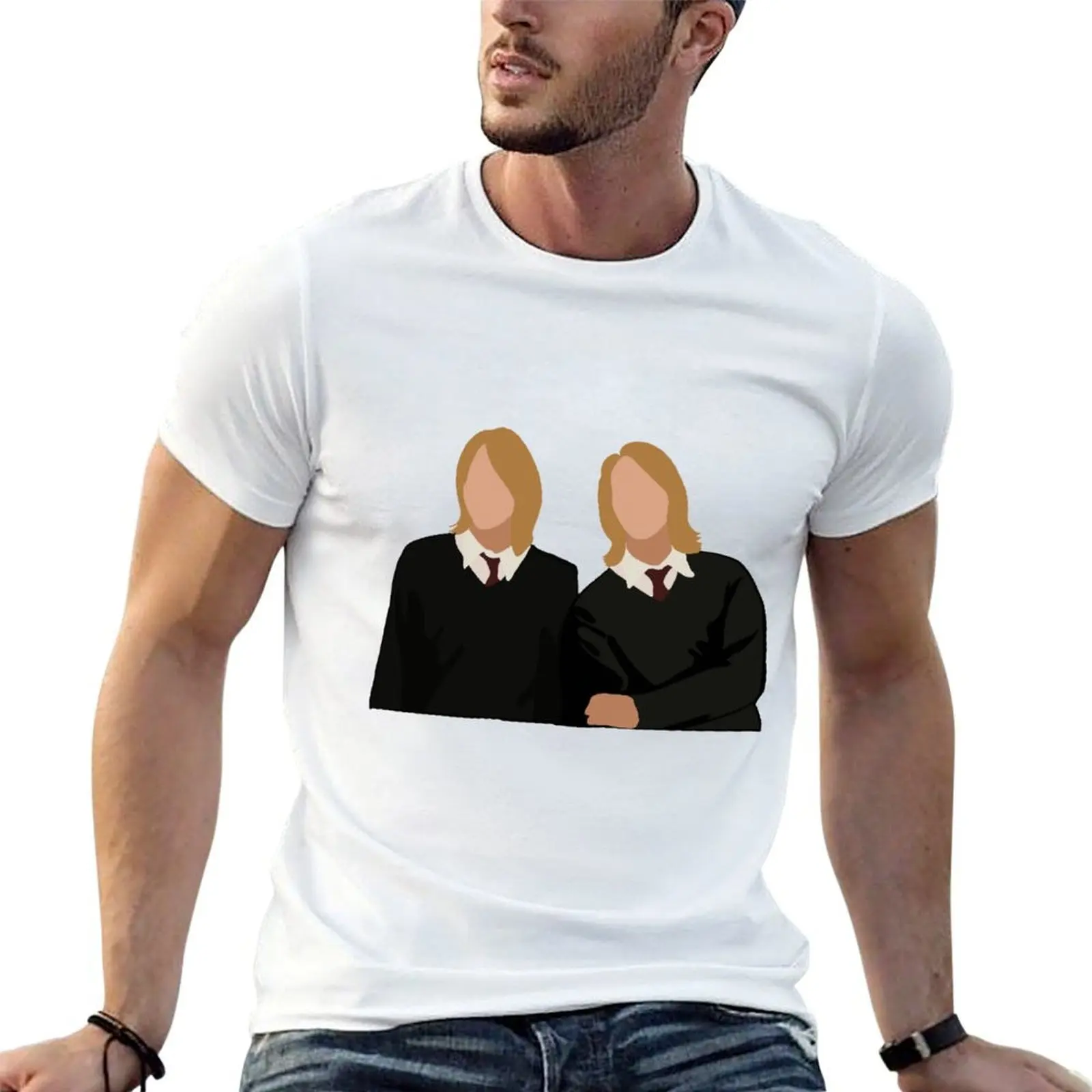 

shirt T-Shirt t george fred man cotton heavy minimalist t shirt man tshirt art weasley essential - and