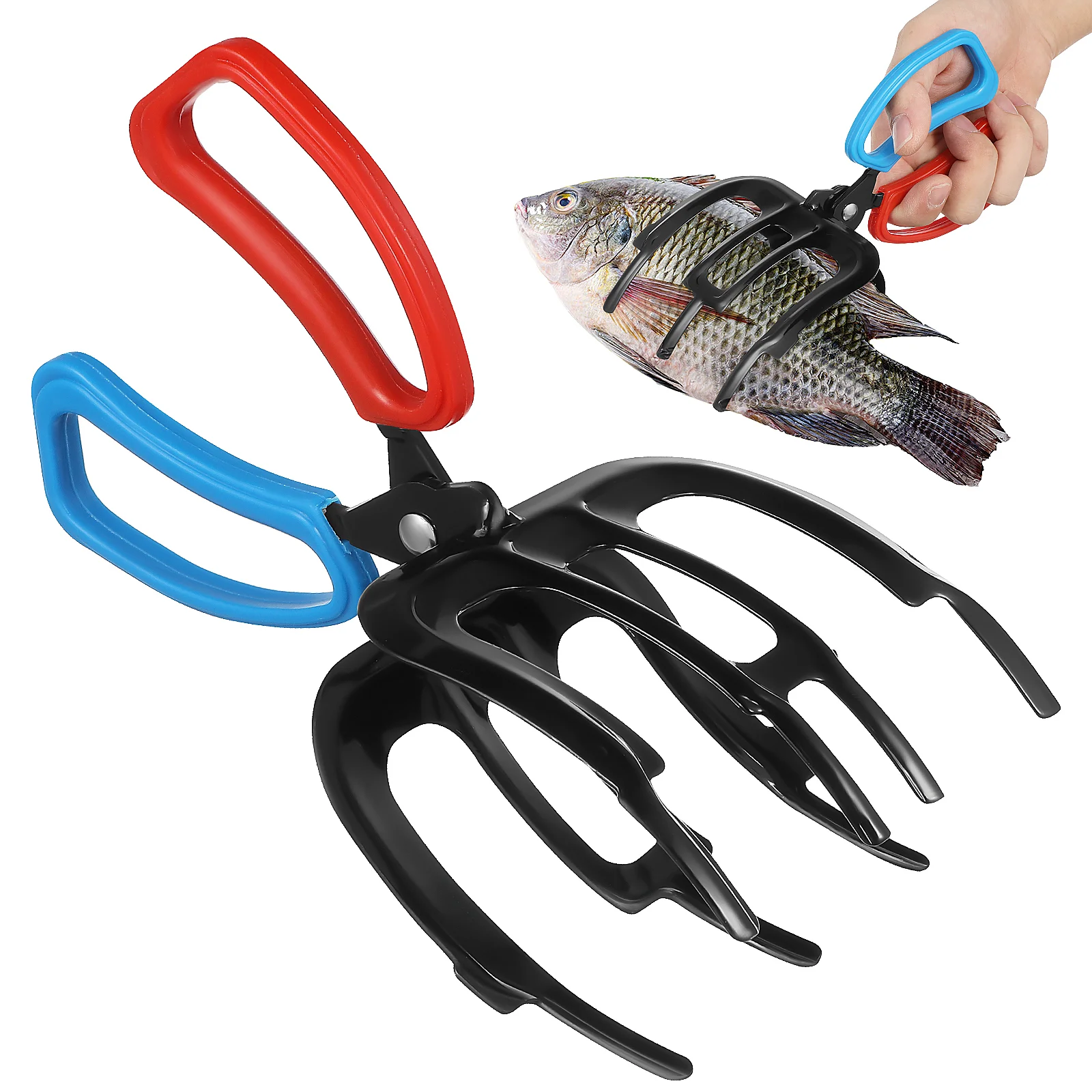 Fish Gripper Fish Grabber Tool Fishing Pliers Metal Fish Grabber Fish Holder Fish Claw Gripper Fish Control Clamp Fishing Access