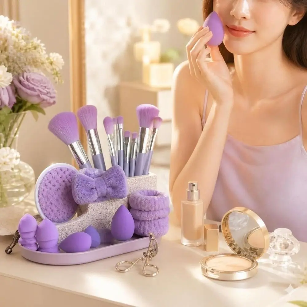 33pcs Soft Bristles Makeup Brush Set High Quality Complete Set Professional Makeup Brushes Fluffy for Beginners Foundation Brush