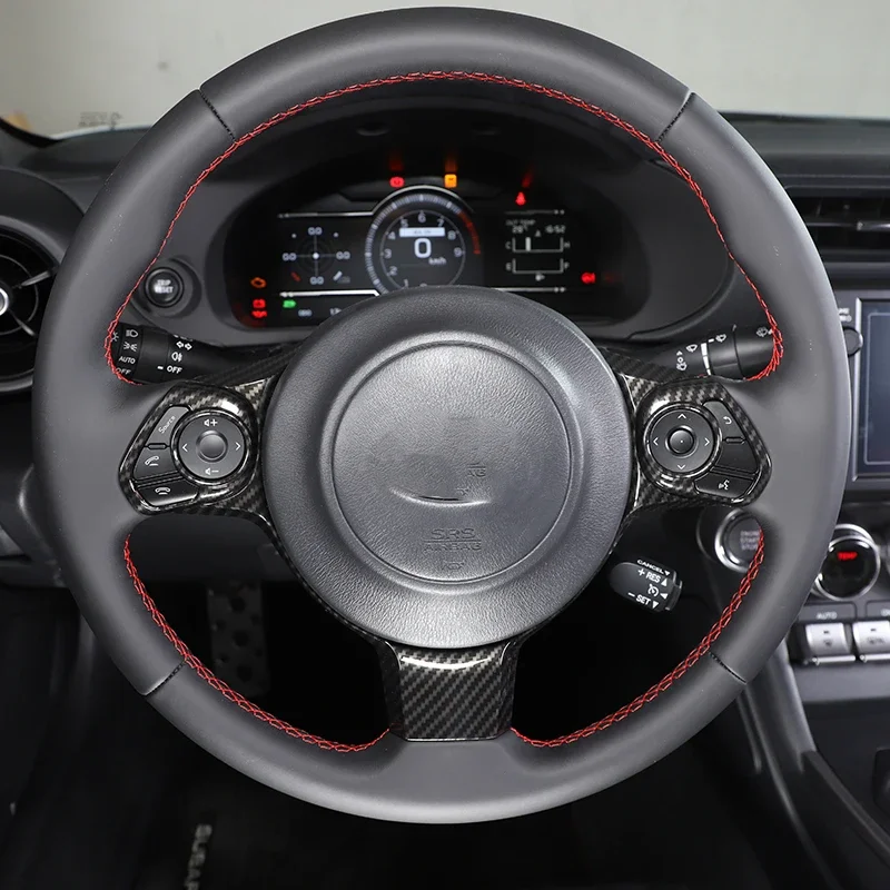 

ABS Carbon Fiber for Toyota 86 Subaru BRZ 2022 Car Steering Wheel Button Decoration Frame Stickers Trim Car Interior Accessories
