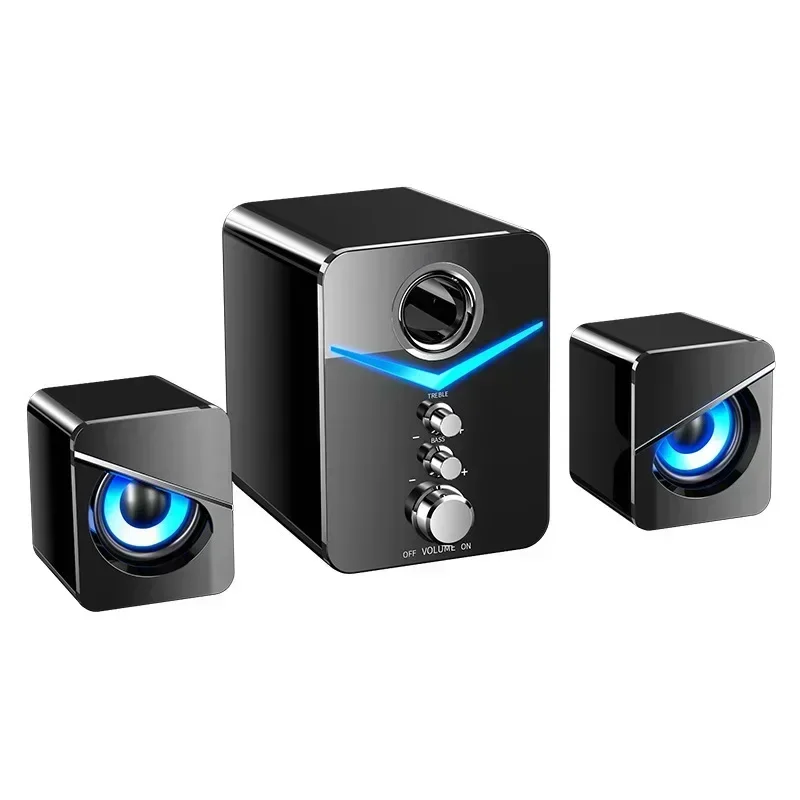 

Mini Speakers Desktop Bluetooth Speaker Home for PC Phone Subwoofer Multi-media Theater Sound System Computer MP3 Player Audio