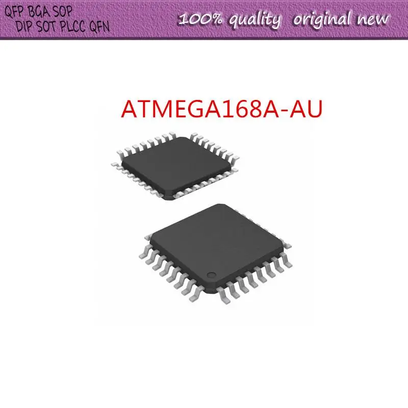 NEW     2PCS/LOT   ATMEGA168A-AU  MEGA168A  ATMEGA168  ATMEGA168A  TQFP-32