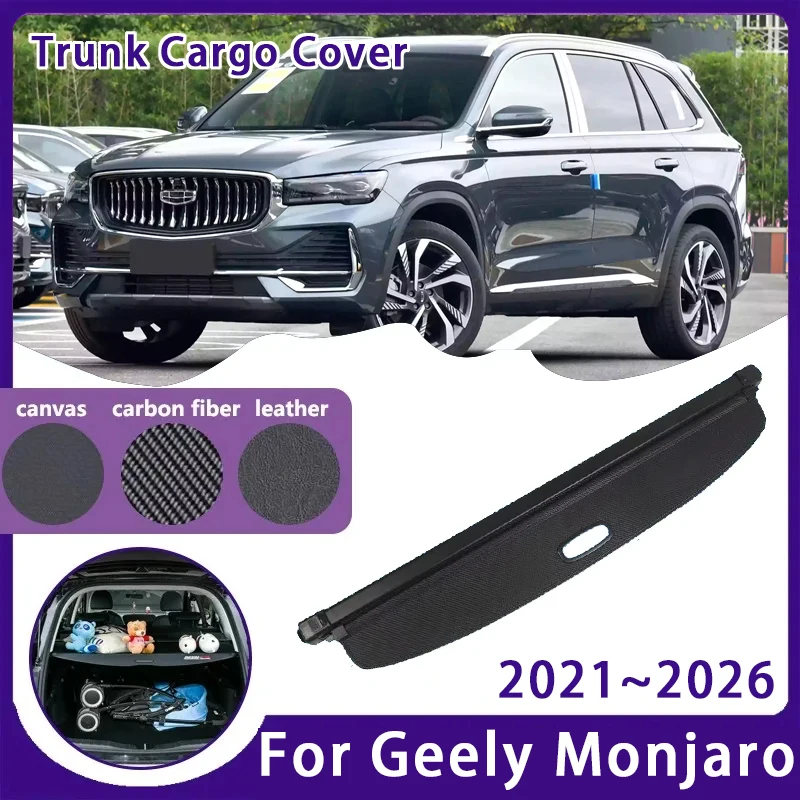 Car Trunk Curtain Covers For Geely Xingyue L Monjaro KX11 2021-2026 Retractable Storage Cargo Rack Partition Shelter Accessories