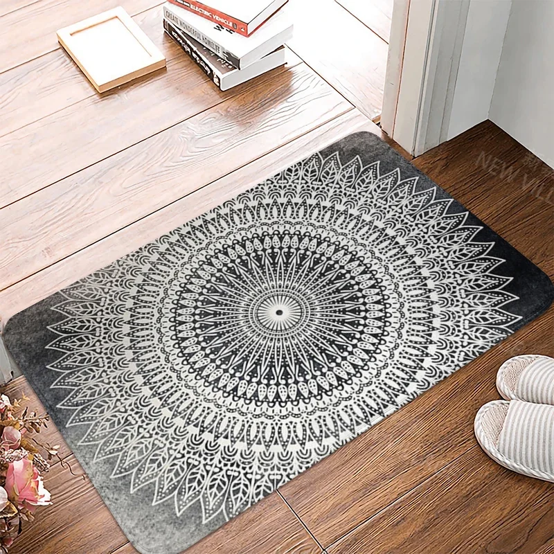 Anti-slip Bath Mat Bathroom Small Rug Shower Mat Home Decor Door Mat Kitchen Bedroom Entrance Room mats Persia vintage Mandala