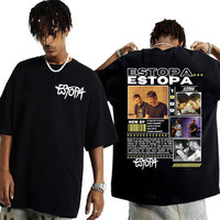 Rapper Estopa 1999 Tour Concert Cover T-shirt Men Women Casual O-Neck High Quality T Shirts Hip Hop Oversized T Shirt Streetwear