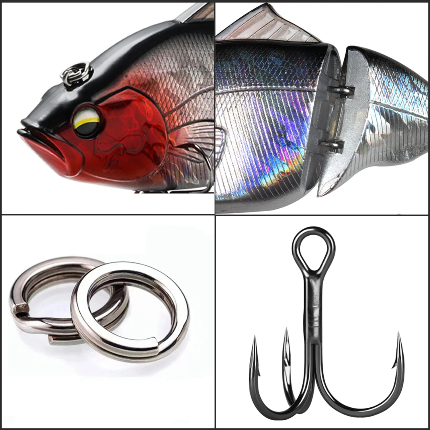 JOHNCOO 115mm Sinking VIB Fishing Lure Lipless Crankbait Artificial Floating Hard Bait Pike Bass Fishing Tackle