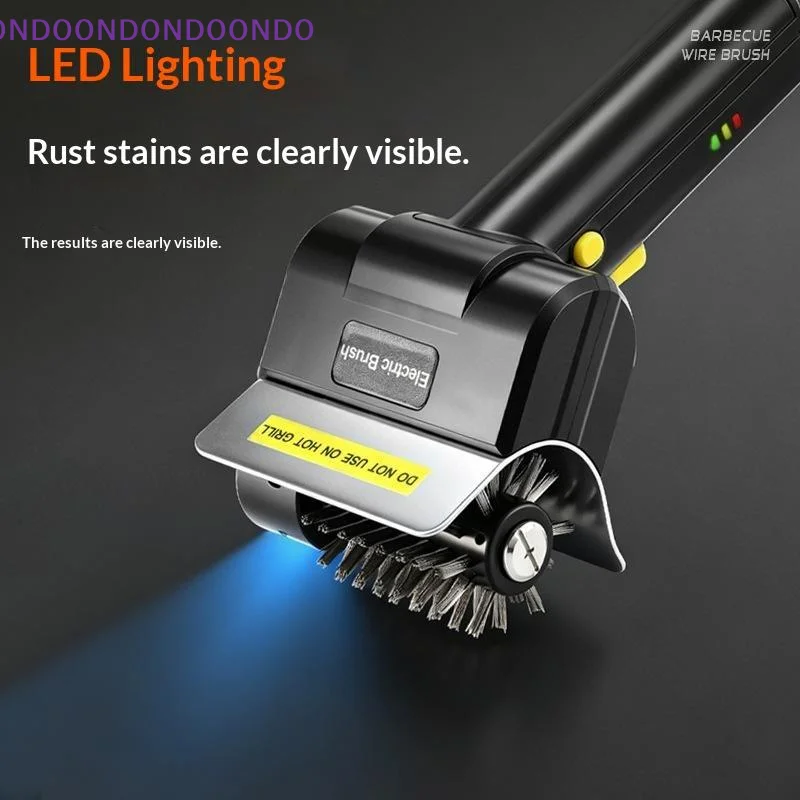 Electric Grill Brush High Speed Handheld Rechargeable BBQ Cleaning Brush for Family Gathering Backyard BBQ Party