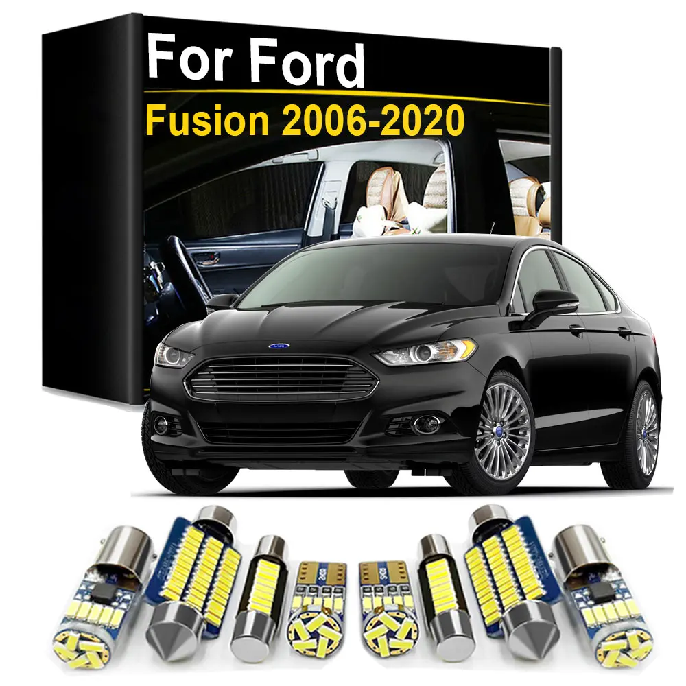 Interior LED Light Kit Canbus For Ford Fusion MK3 MK4 MK5 2006- 2013 2014 2015 2016 2017 2018 2019 2020 Auto Accessories
