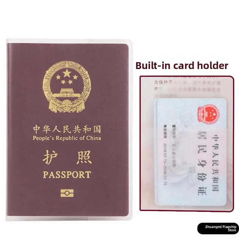 

Travel Document Protection Cover Transparent Card Holder Waterproof Passport Sleeve Storage Bag for ID And Bank Cards