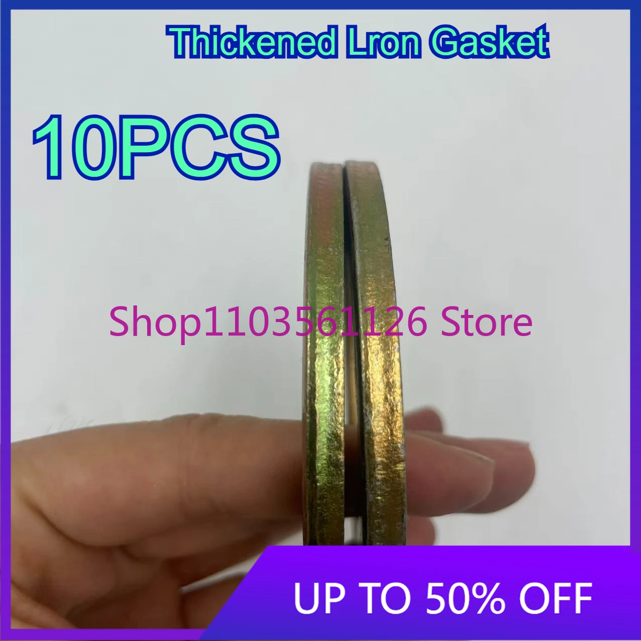 Excavator Part Thin Iron Gasket Enlarged Round Metal Wear-resistant Shaft Washer Excavator Bucket Shaft Bucket Pin Bucket 10pcs