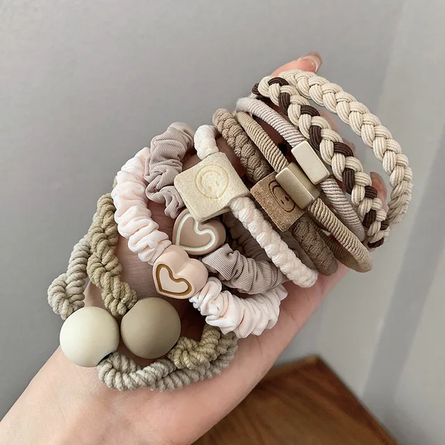 Opaski do włosów Scrunchies dla kobiet dziewczynki elastyczna gumka do włosów gumy paski podwiązka kucyk Holder opaska do włosów Scrunchy