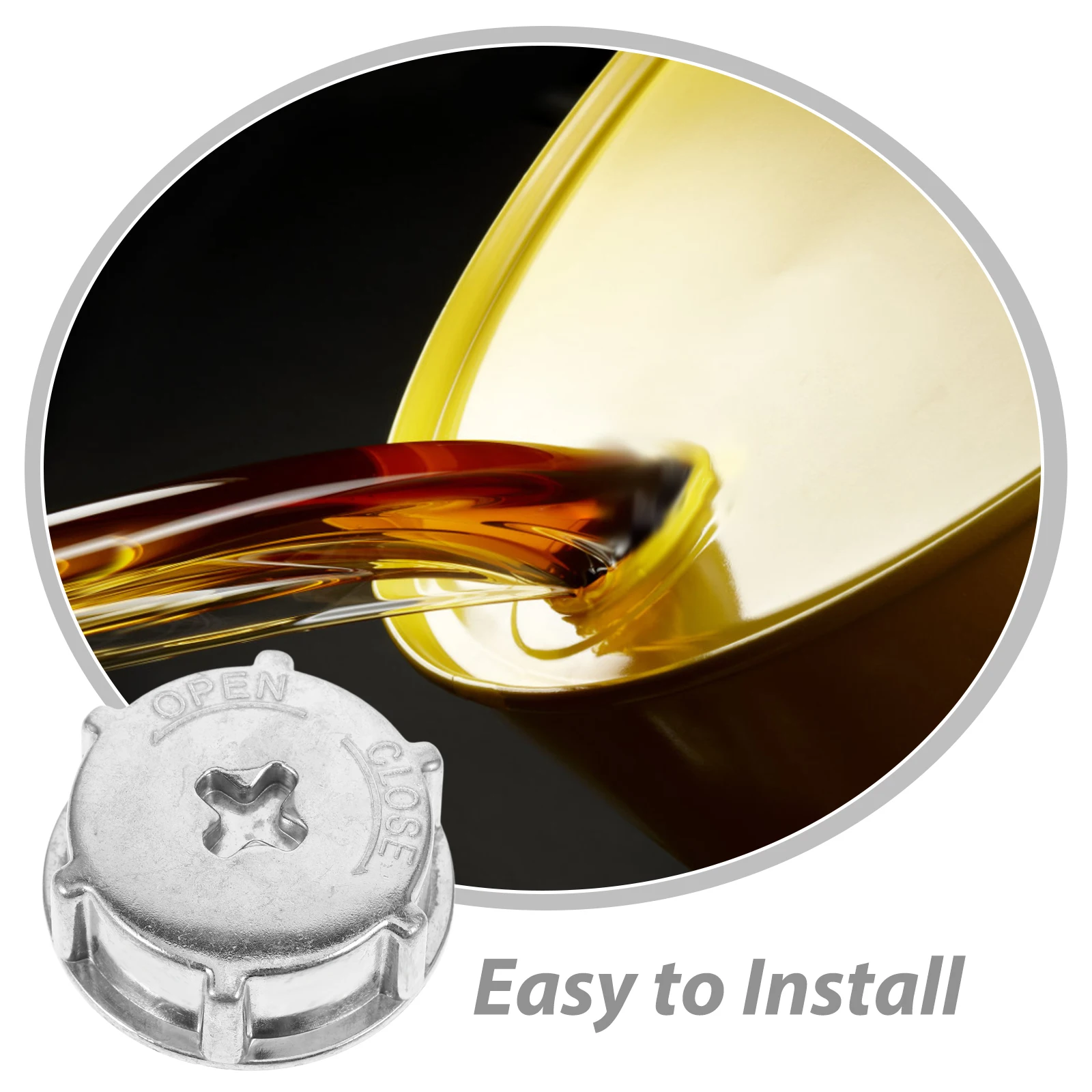 

Reusable Thread Cover Oil Tank Sealed Cap Replacement Barrel Accessories Non-Slip Design Durable Corrosion Resistant Screw On