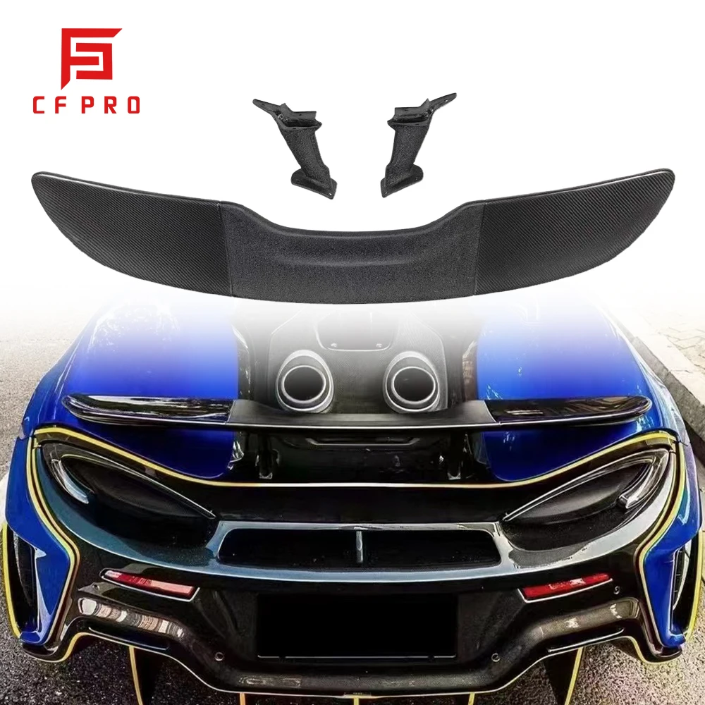 

For McLaren 600LT Car Styling Exterior Carbon Fiber Modified 600LT Rear Spoiler Tail Trunk Lip Wing Decoration Car Accessories