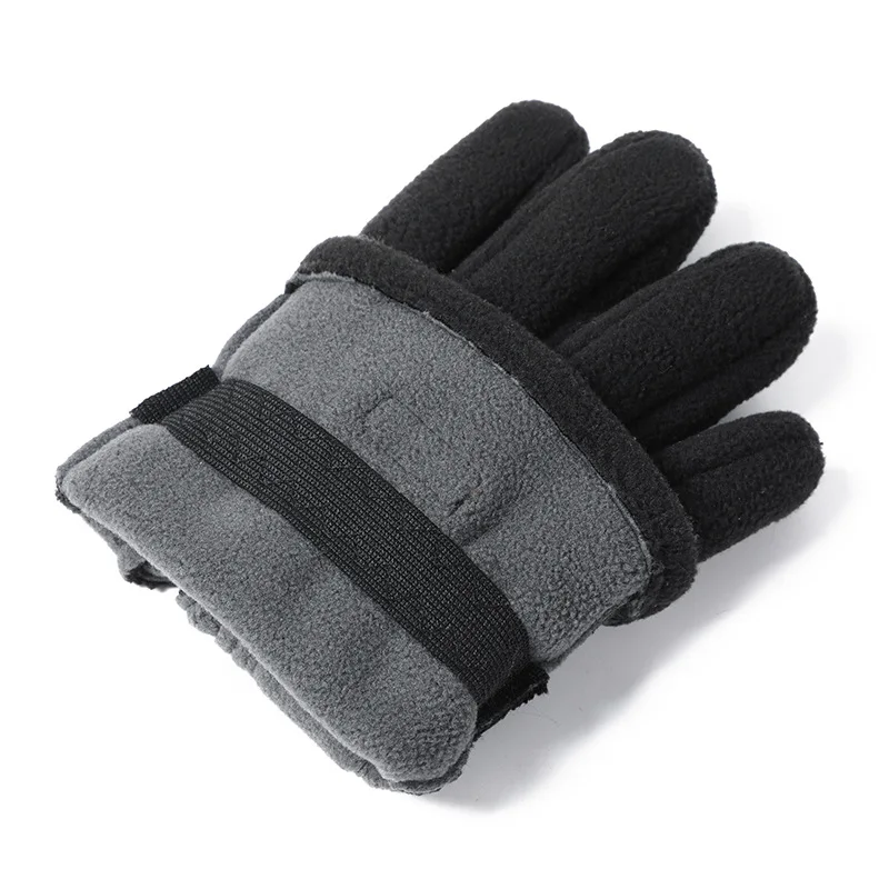 Winter Men\'s Gloves Polar Fleece Thick Warm Women Cycling Sports Driving Waterproof Non-Slip Touch Screen Motorcycle Gloves