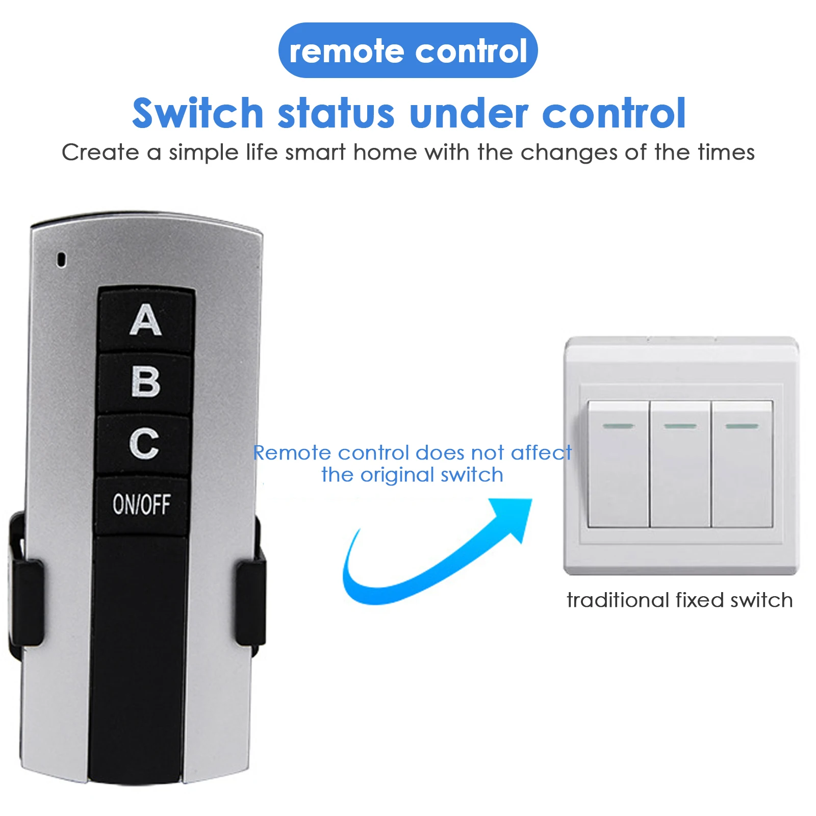 1/2/3 Channel Switch ON/OFF 110/220V Wireless Remote Control Switch Receiver Transmitter for Lamp Light Electrical Equipments