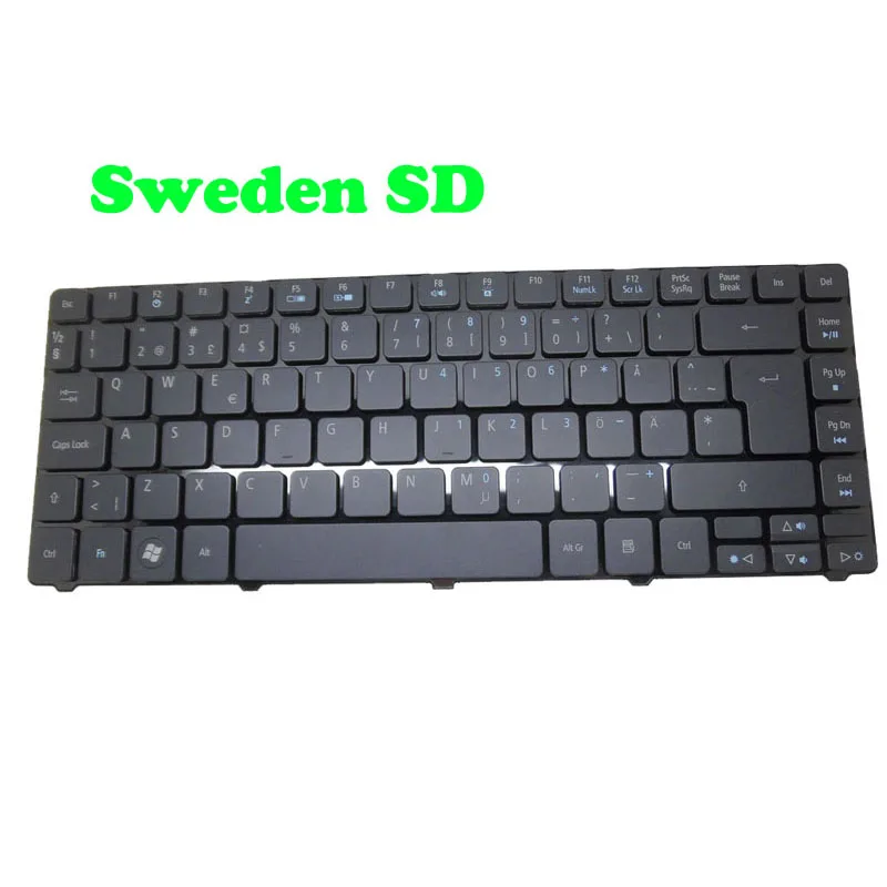 Backlit 3810 Keyboard For Acer For Aspire 5935 5935G 5940G 5942 5944G 3810 3410T 4535 4935 4810T Sweden SD Spain UK English US