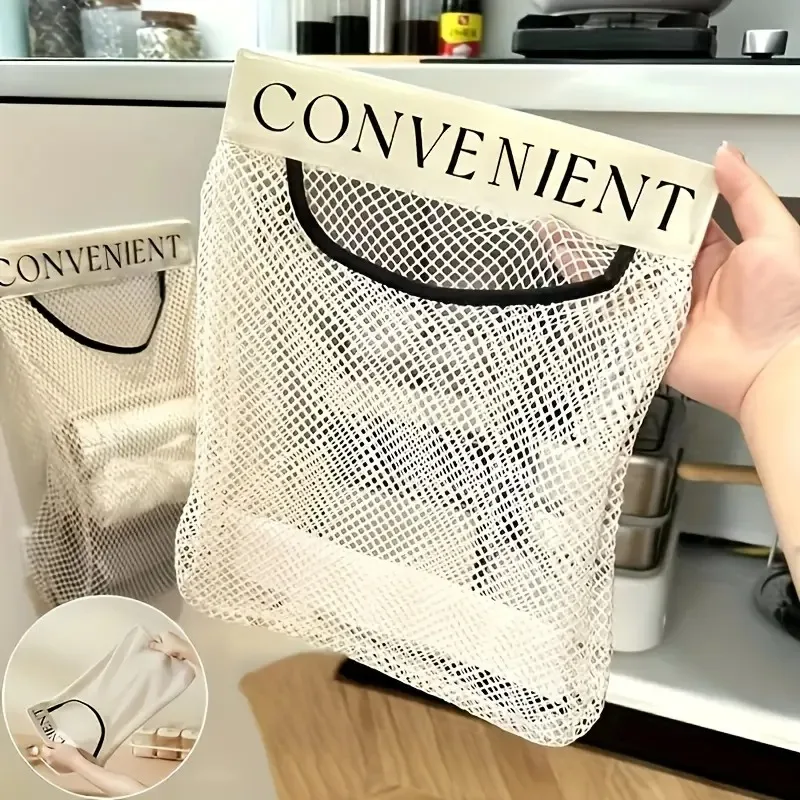 Travel Laundry Bags Set, 5 Pcs for Dirty Clothes Separation. Washable Mesh, 24x9x1cm, Portable