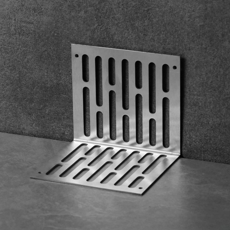Side Drainage Sewer Filter Screen Anti Blocking Stainless Steel Mesh L-shaped Floor Drain Cover Plate Filter Plate
