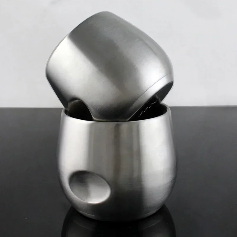  150/200ml Durable Coffee Espresso Cup Double Insulation Thick Stainless Steel Cups for Restaurant Wholesale Customizable