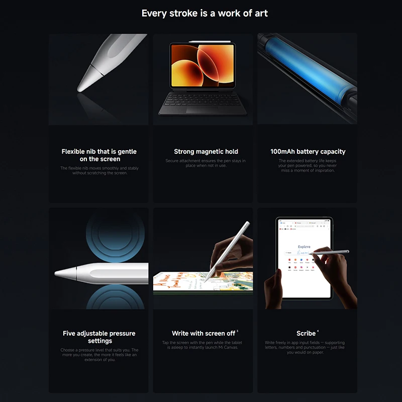 Xiaomi Focus Pen Pro For Xiaomi Pad 8 /8 Pro/7/7 Pro / 6S Pro 12.4