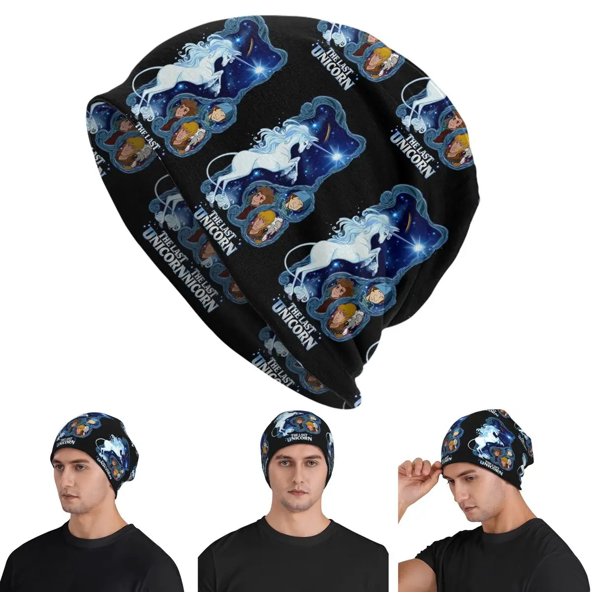The Last Unicorn Warm Knitted Cap Fashion Bonnet Hat Autumn Winter Outdoor Beanies Hats for Unisex Adult