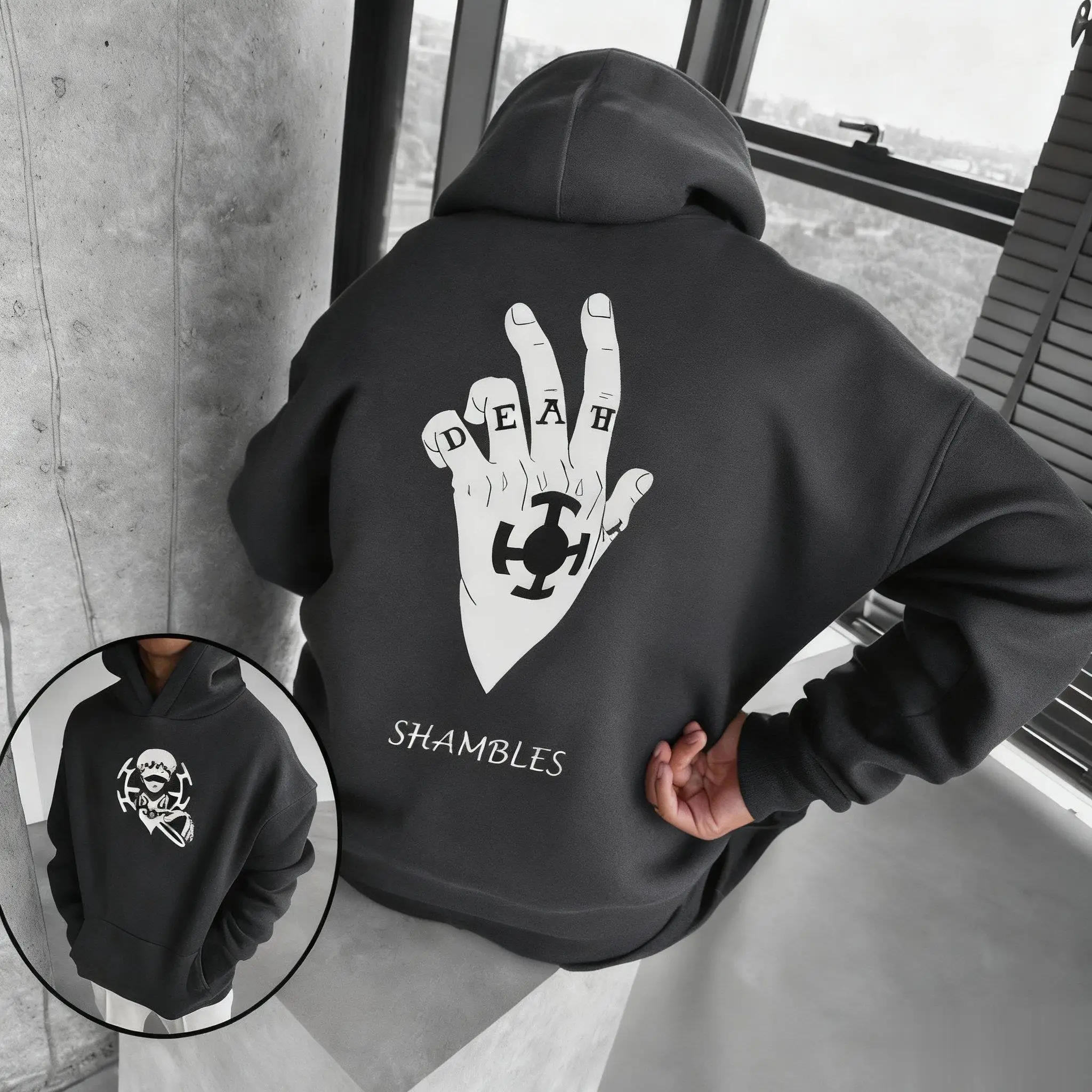 Oversized One Piece Anime Hoodie Mannen Vrouwen Katoen Grafische Print Sweatshirt Streetwear Casual Y2k Top Herfst Winter Nieuw